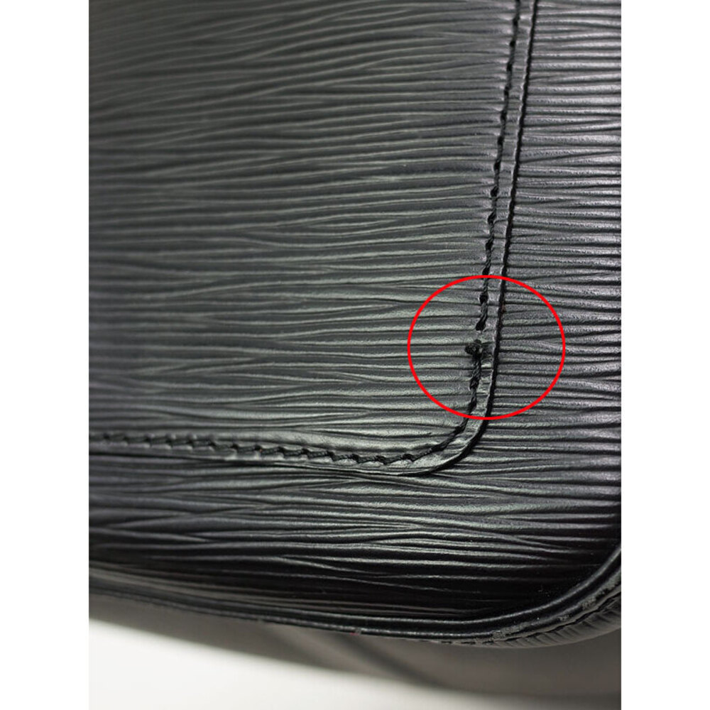 Louis Vuitton Keepall Black Boston Leather Bag Epi Shoulder - Picture 9 of 9